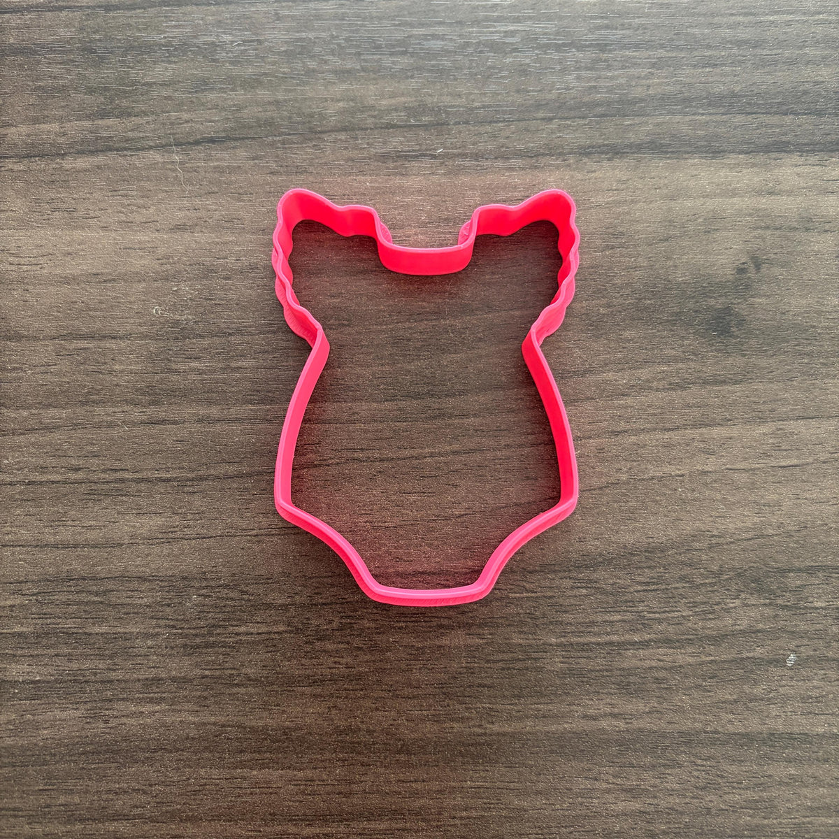 Fitted Ruffled Baby Bodysuit Cookie Cutter