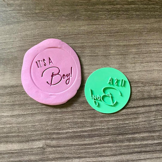 It's a Boy Cookie Stamp