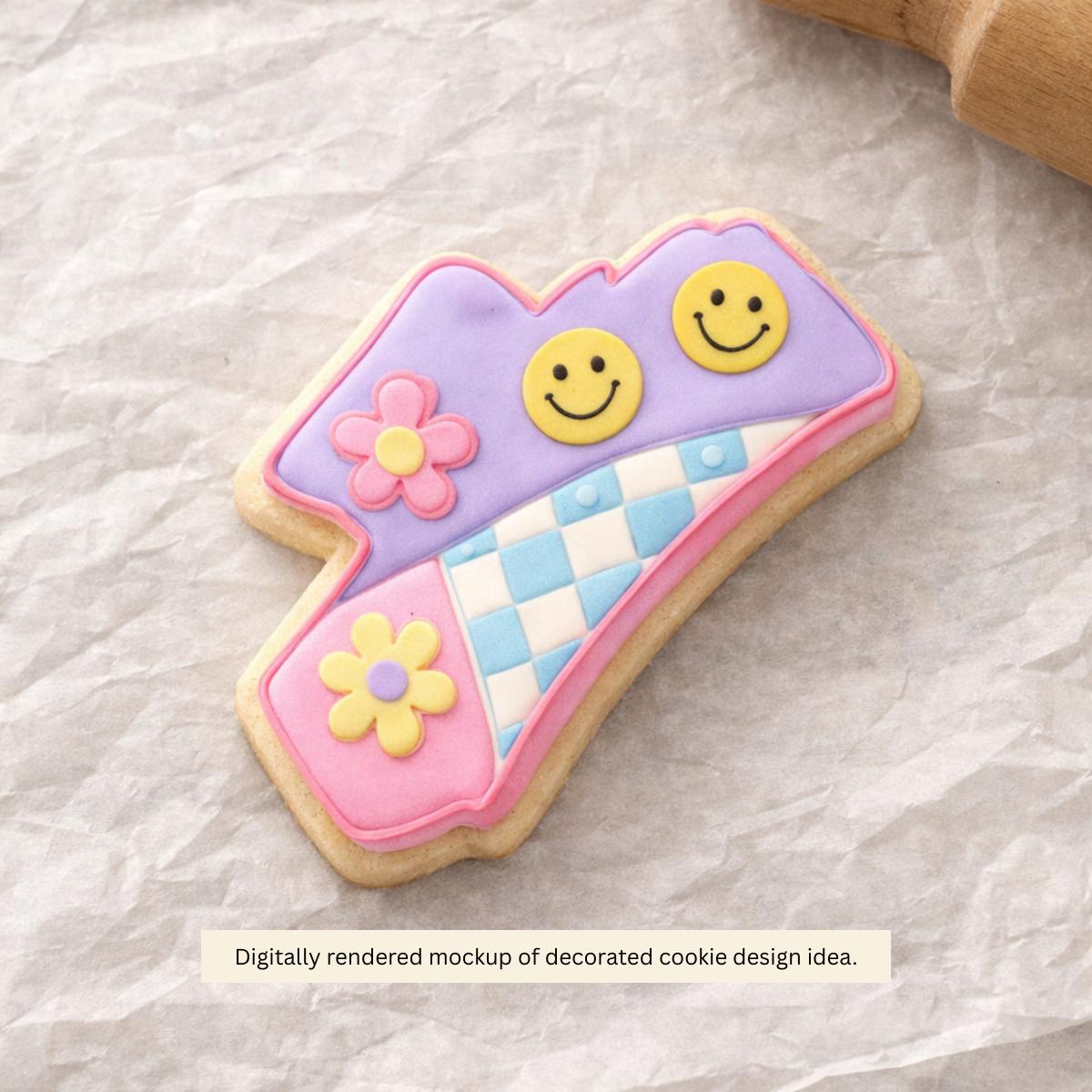 90s Cookie Cutter Set: Claw Clip Outline Cookie Cutter