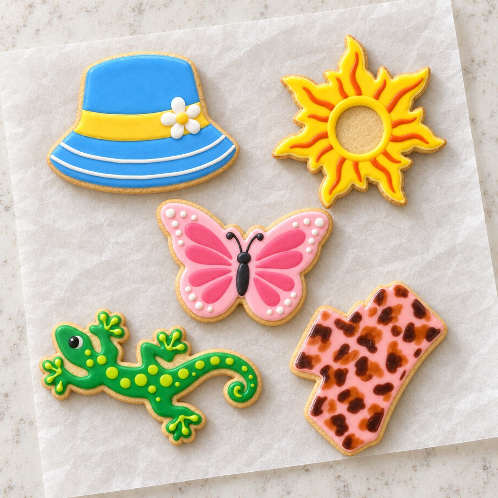 90s Cookie Cutter Set (decorated cookie mockup)