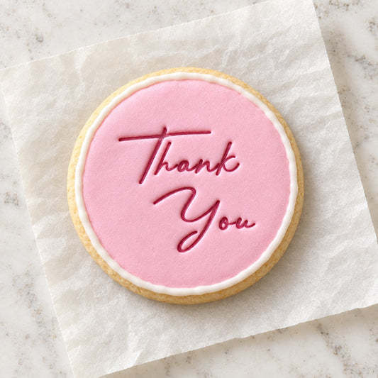Appreciation Thank You Cookie Stamp (decorated cookie mockup)