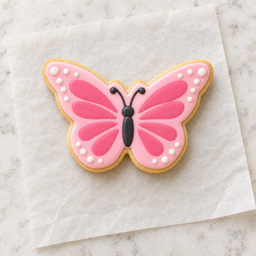 Butterfly Cookie Cutter (decorated cookie mockup)