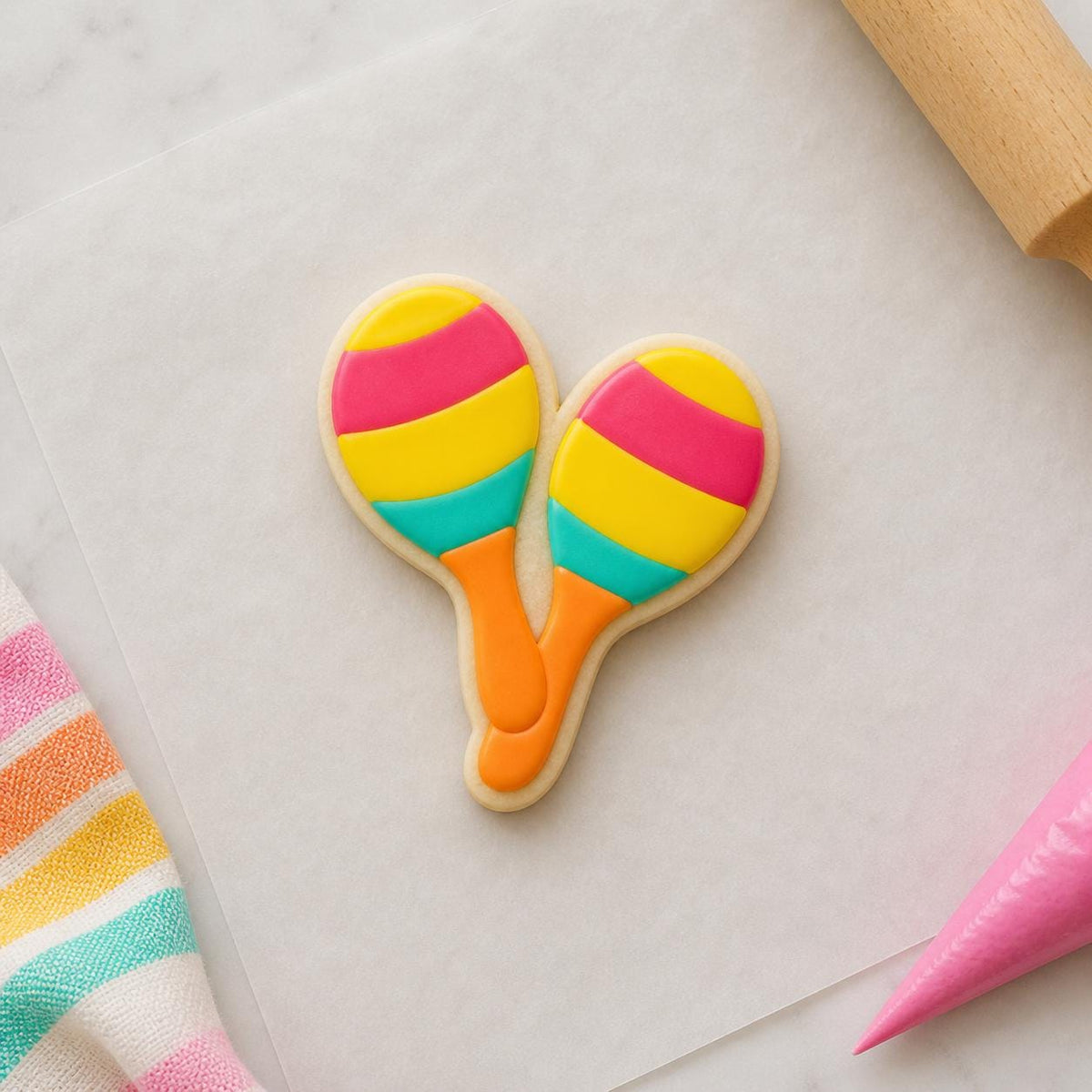 Cinco De Mayo Outline Cookie Cutter Set: Maracas Cookie Cutter