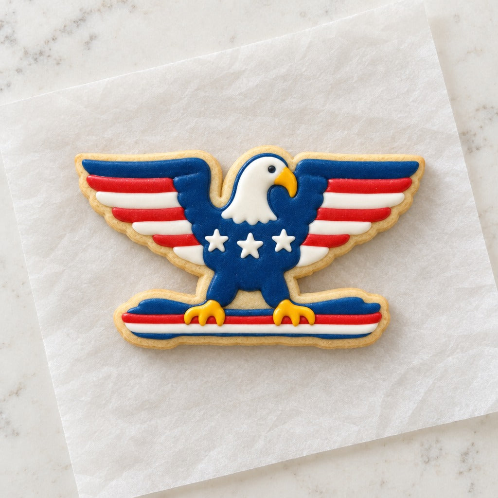 Colonel Outline Cookie Cutter (decorated cookie mockup)