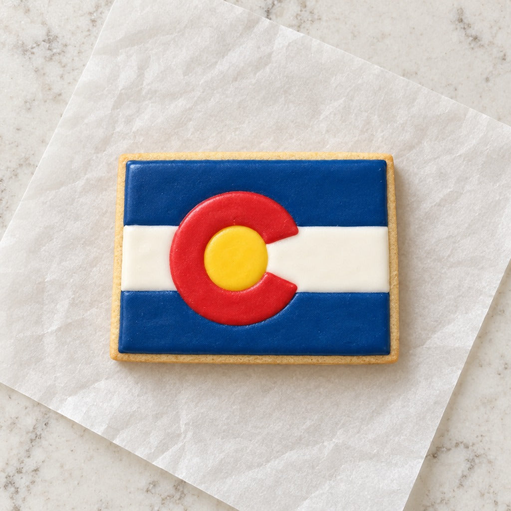 Colorado Cookie Cutter (decorated cookie mockup)