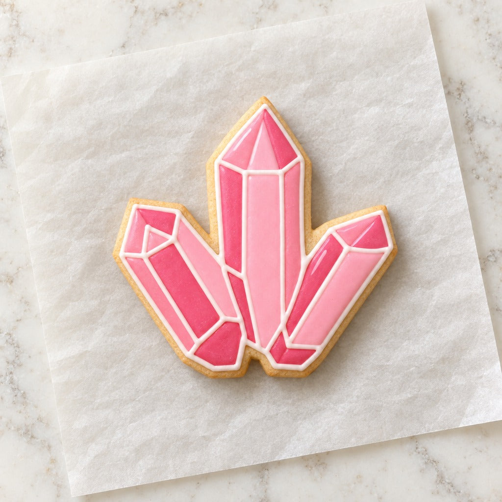 Crystal Cookie Cutter (decorated cookie mockup)
