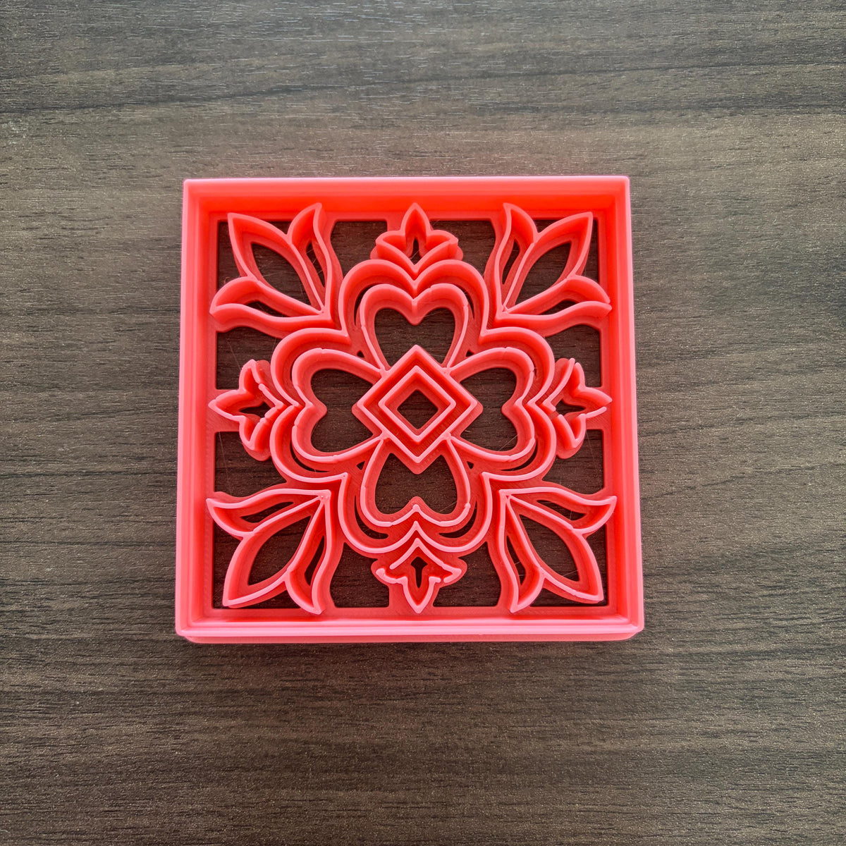 Decorative Tile Cookie Cutter Set: Talavera Square Cookie Cutter