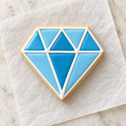 Diamond Cookie Cutter (decorated cookie mockup)