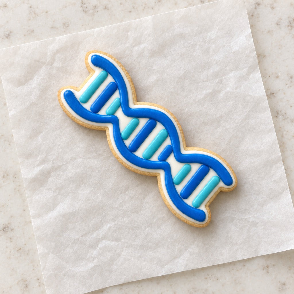 DNA Cookie Cutter (decorated cookie mockup)