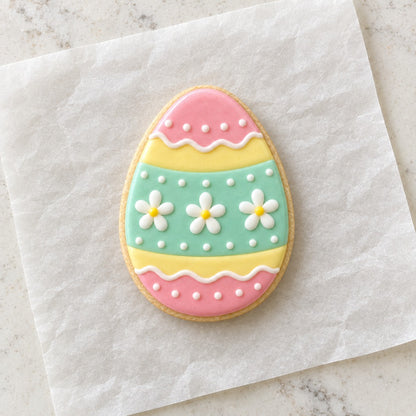 Egg Cookie Cutter (decorated cookie mockup)