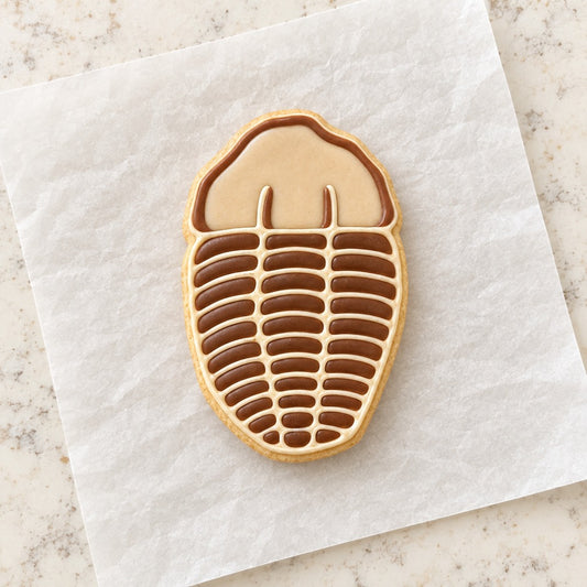 Fossil Cookie Cutter (decorated cookie mockup)