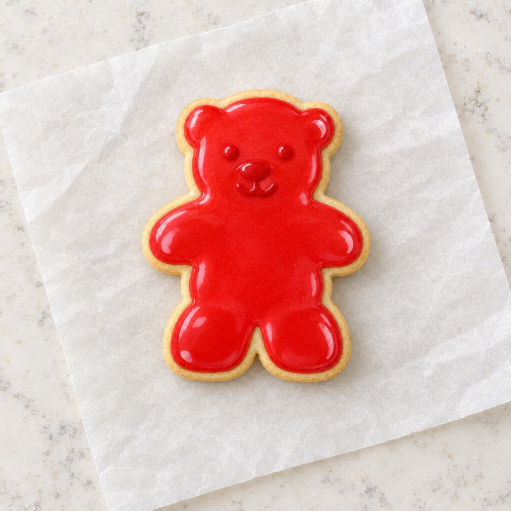Gummy Bear Cookie Cutter (decorated cookie mockup)