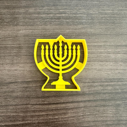 Hanukkah Cookie Cutter Set: Menorah Cookie Cutter