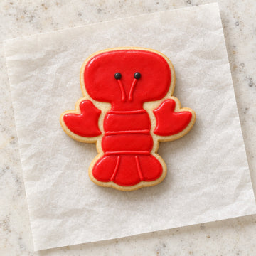 Lobster Cookie Cutter (decorated cookie mockup)