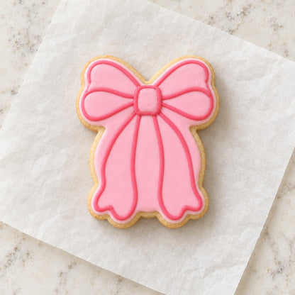 Long Bow Cookie Cutter (decorated cookie mockup)