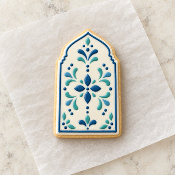 Moroccan Arch Cookie Cutter (decorated cookie mockup)