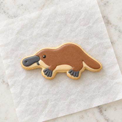 Platypus Cookie Cutter (decorated cookie mockup)