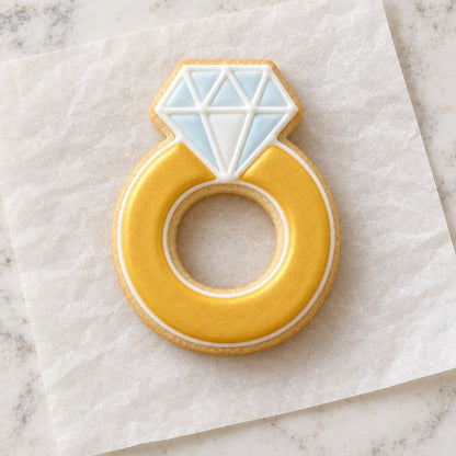 Ring Cookie Cutter (decorated cookie mockup)