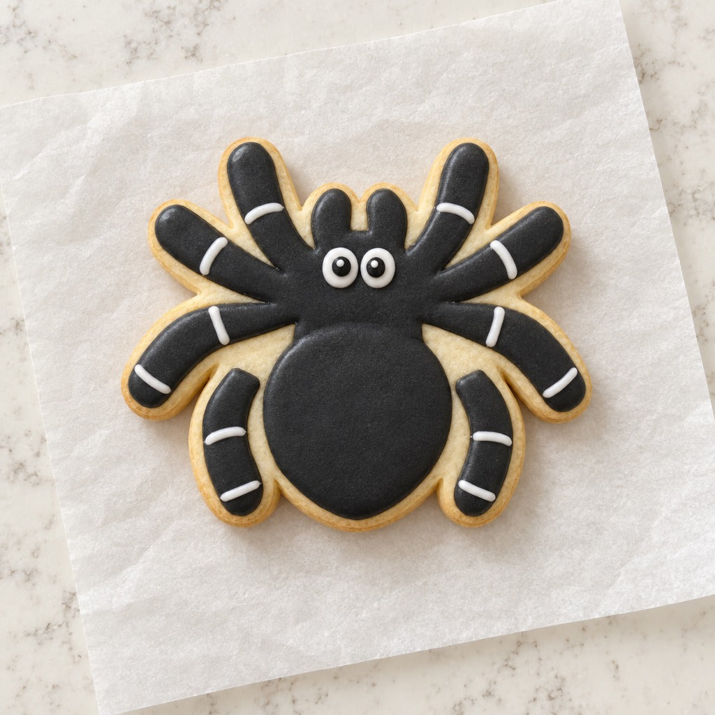 Spider Cookie Cutter (decorated cookie mockup)