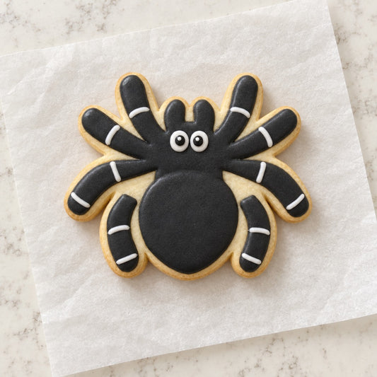 Spider Cookie Cutter (decorated cookie mockup)