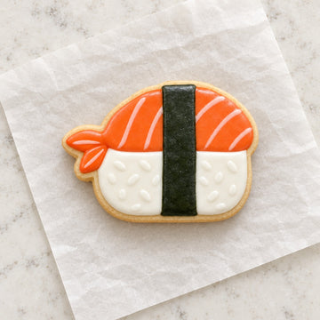 Sushi Cookie Cutter (decorated cookie mockup)