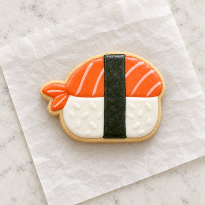 Sushi Cookie Cutter (decorated cookie mockup)