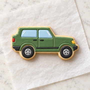 SUV Car Cookie Cutter (decorated cookie mockup)
