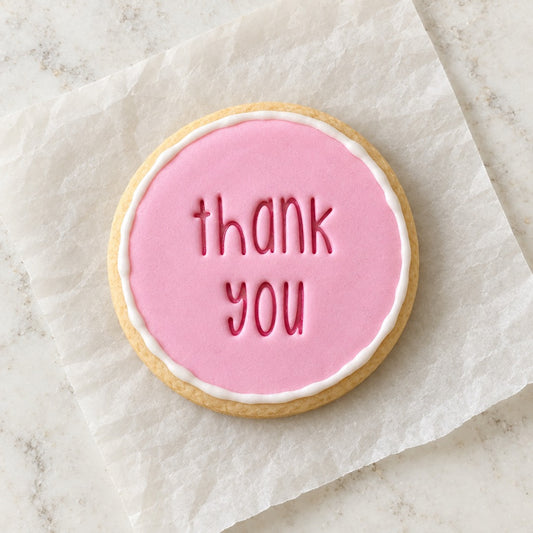 Thank You Cookie Stamp (decorated cookie mockup)