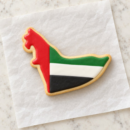 UAE Cookie Cutter (decorated cookie mockup)