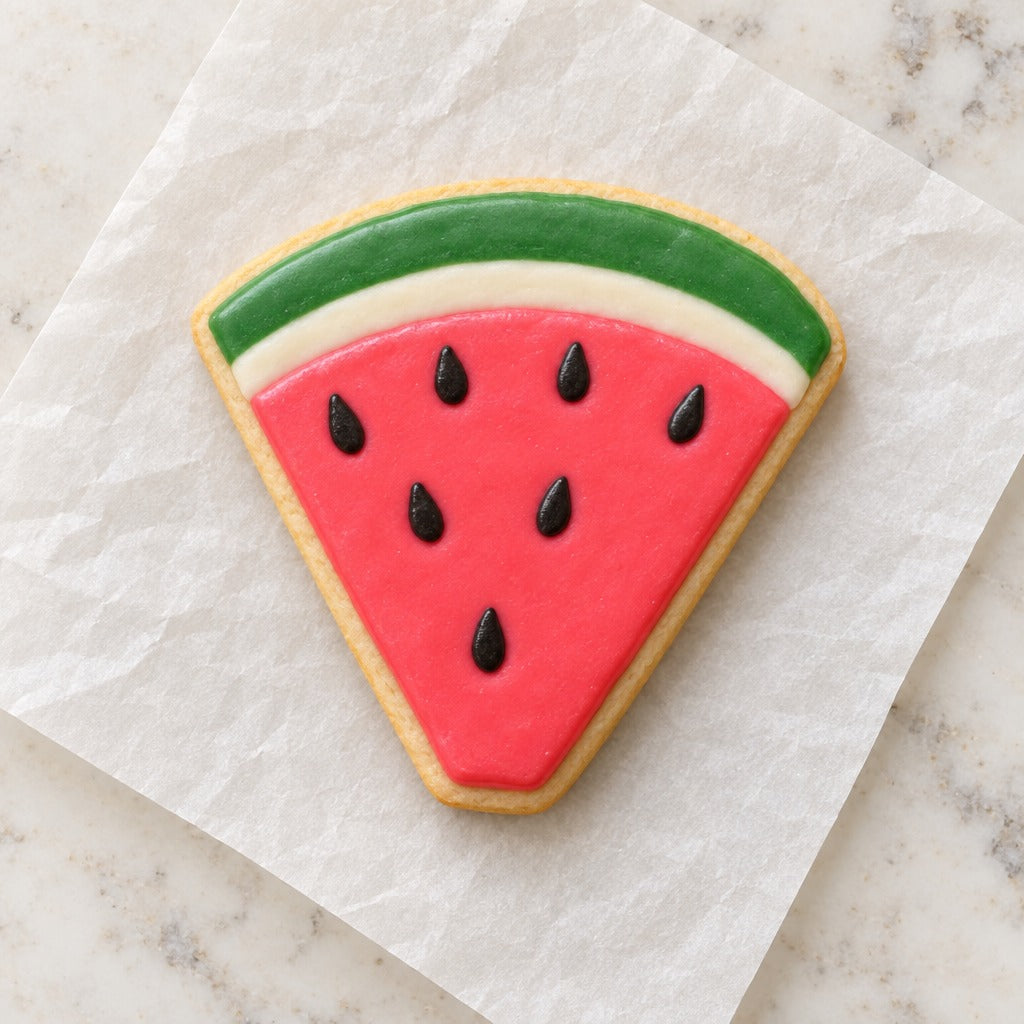 Watermelon Cookie Cutter (decorated cookie mockup)