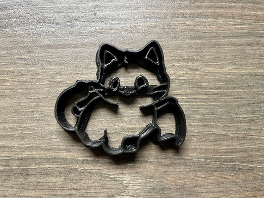 Halloween Cat with Bat Wings Cookie Cutter